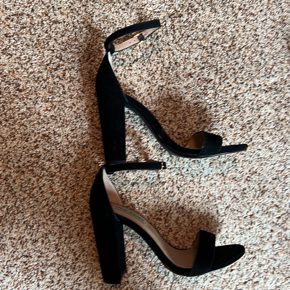 Steve Madden Black Suede heels, size 7.5